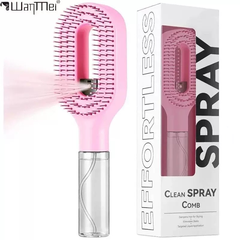 Kitchen Gadgets Oil Spray - Brosse démêlante 2-en-1 avec pulvérisateur et