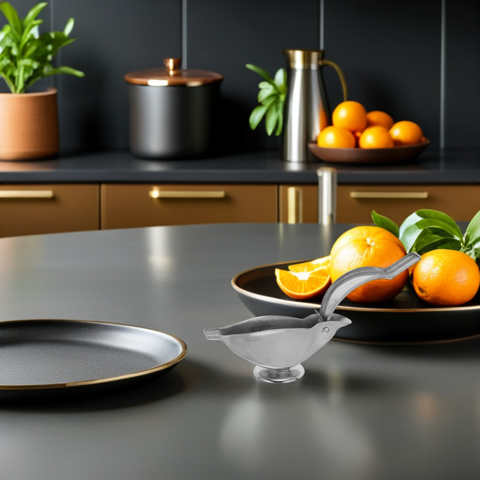 Citrus Lemon Squeezer - Presse-agrumes manuel en acier inoxydable, presse-citron,