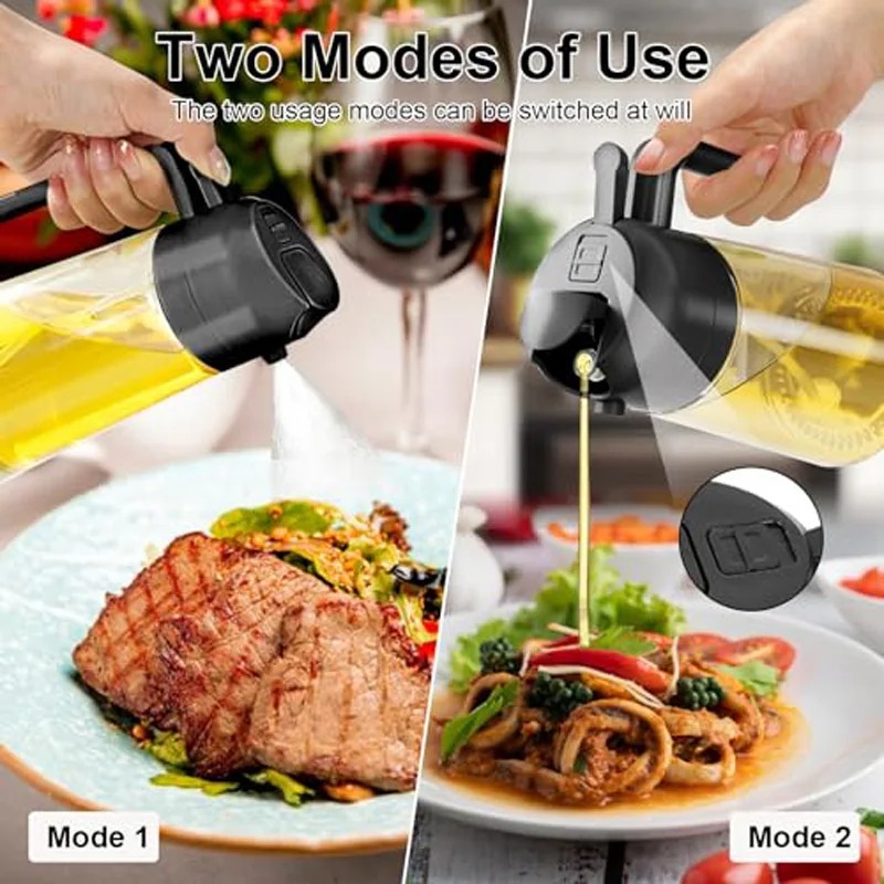 Kitchen Gadgets Oil Spray - Bouteille pulvérisateur d'huile d'olive pour cuisine,