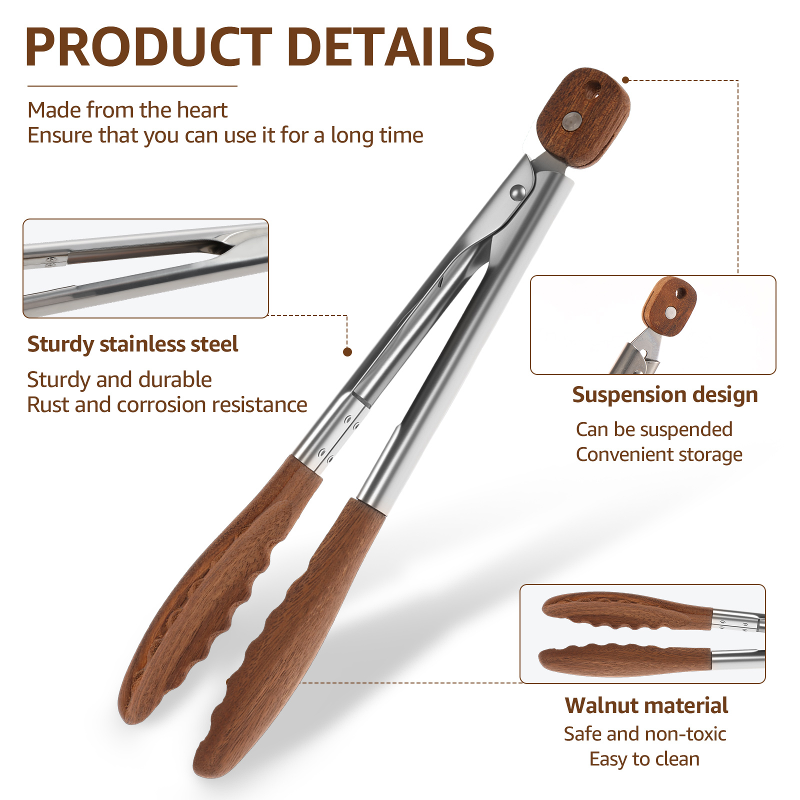 Pinces alimentaires en bois de - Kitchen Gadgets China avis et prix