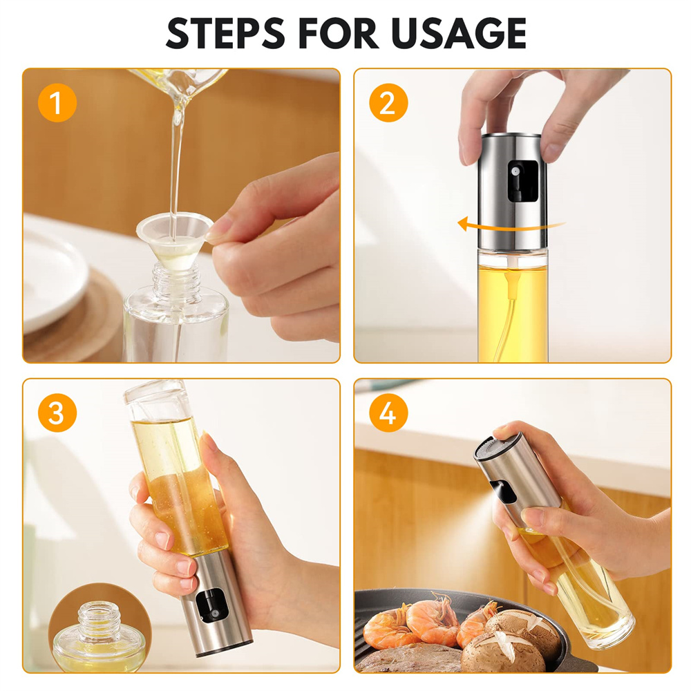 Pulvérisateur d'huile en verre - Kitchen Gadgets Oil Spray avis et prix